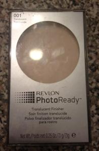 Revlon Photo Ready translucent powder in 001 translucent. Used 8x but has a medium sized nick in middle. $3