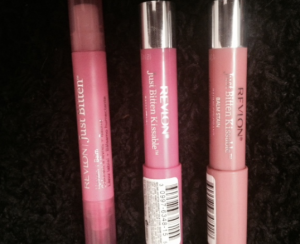 Revlon Just Bitten kissable lip balms in: Cherish NEW $4 and Honey NES $4 and the longer one is a lip stain with lip balm in the  color Desire $4 NEVER USED