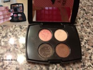 Lancome Palette color design. All colors used 2-3 times with a clean brush. Colors are Madame muse, Kitten heel (dupe to Stila's Kitten) Margarita Affair and night sky. Asking price $8. (Retails for 25)