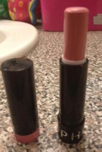 Sephora tinted lip balm. Usage shown. $2
