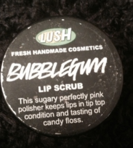 Lush Bubblegum scrub used 2 times with  clean Q-Tip $5