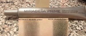 Mirabella Primer. Used one time. Asking price $9 (retails for $29) (Photo at bottom I did not take, its there to show the difference for when you use a primer under your eye shadow and how it makes it last longer.)