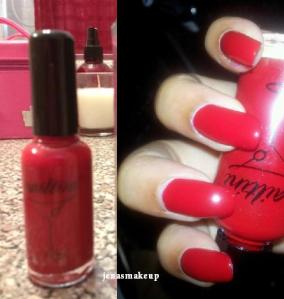 Nailtini polish in "Bloody Mary" new never used picture is one from google to show what the color looks like on the nail. Asking price $3 (retails for 12 on their site)