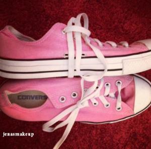 Pink Converse Shoes size 9 worn maybe 4 times. No  box. Asking price 20. (Retails for 50 and up) Shipping will be a little extra due to weight.